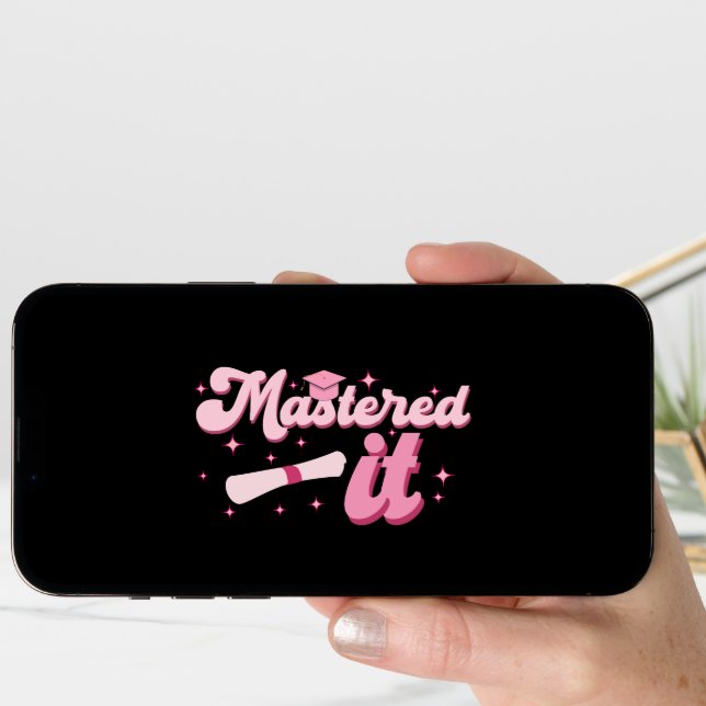 Mastered It Masters Degree Graduate MBA Graduation Announcement (Front Digital)