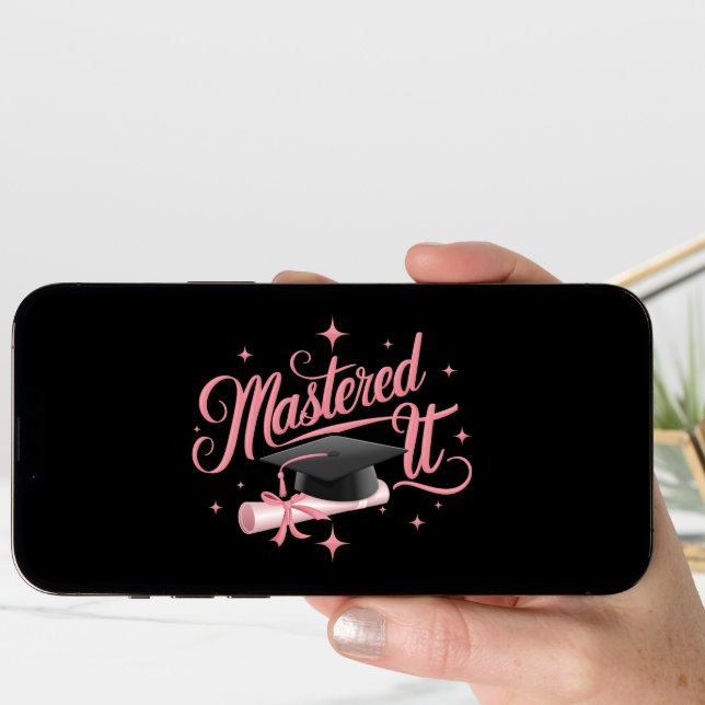 Mastered It Masters Degree Graduate MBA Graduation Card (Front Digital)