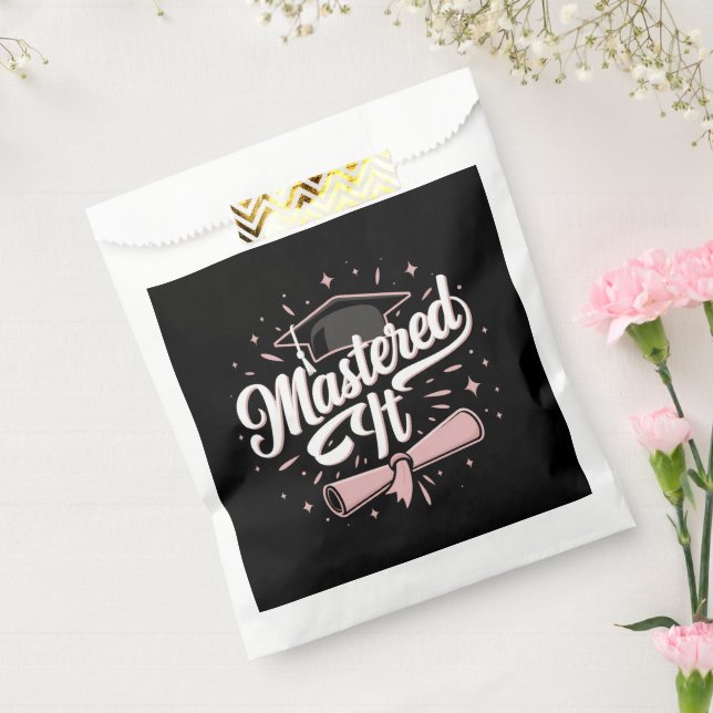 Mastered It Masters Degree Graduate MBA Graduation Favor Bag (Sealed)