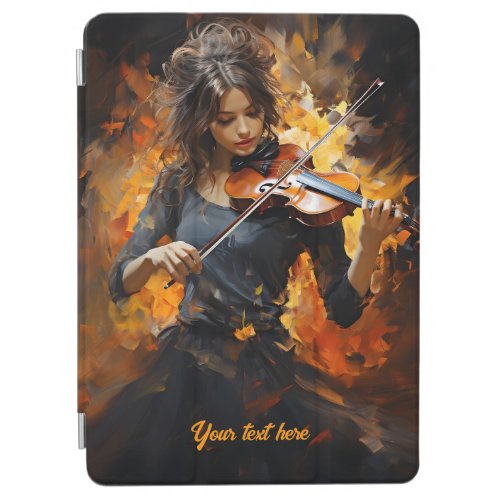 Masterful Brushstrokes Violinists Portrait iPad Air Cover