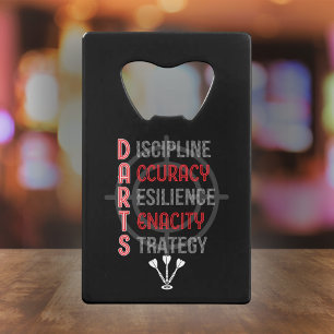 Mastering DARTS: The Core Principals - Dart Player Credit Card Bottle Opener