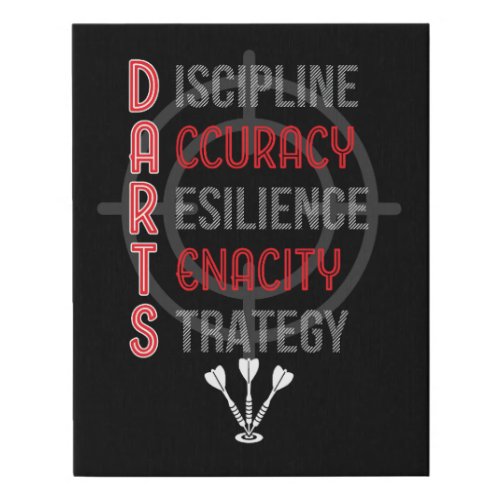 Mastering DARTS The Core Principles _ 11 x 14 Faux Canvas Print