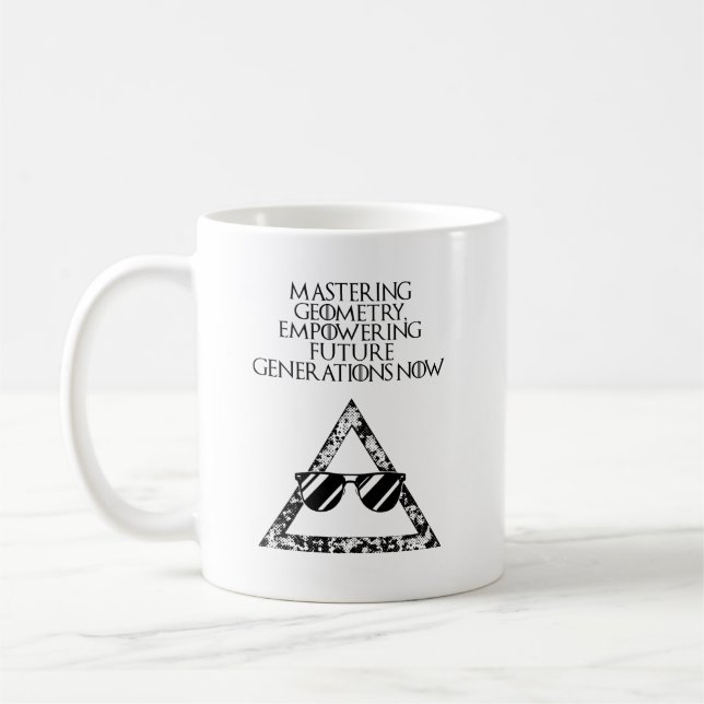 Mastering Geometry Empowering Future Generations Coffee Mug (Left)