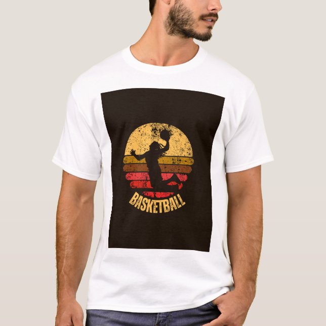 Mastering the Courts in the World of Basketball T-Shirt (Front)