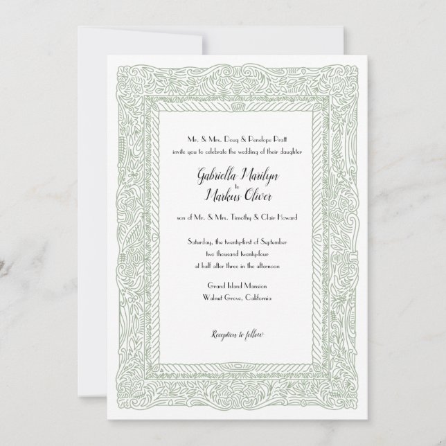 Masterpiece Celebration Invitation (Front)