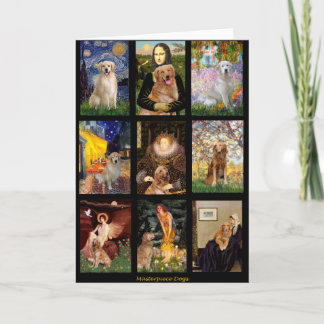 Masterpiece Golden Retrievers Card