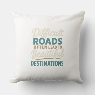 Masterpiece in Progress – Motivation Quote Throw Pillow