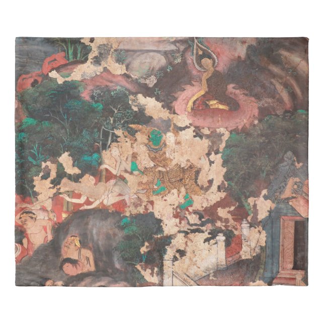 Masterpiece of traditional Thai style painting art Duvet Cover (Front)