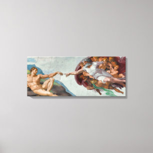 Masterpiece on Canvas - "The Creation of Adam" Print