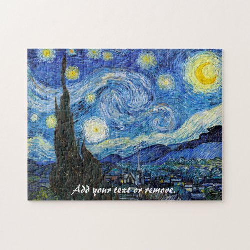 Masterpiece Starry Night by Vincent Van Gogh Jigsaw Puzzle