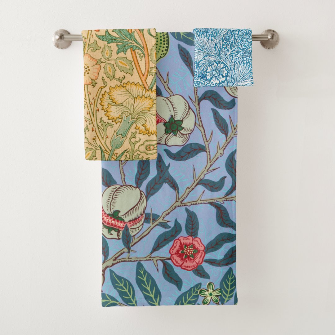 Masterpieces From William Morris Bath Towel Set | Zazzle