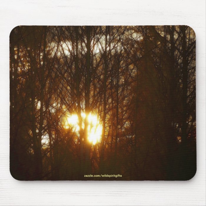 MASTERPIECES OF NATURE Sunlight Through Trees Mousepad