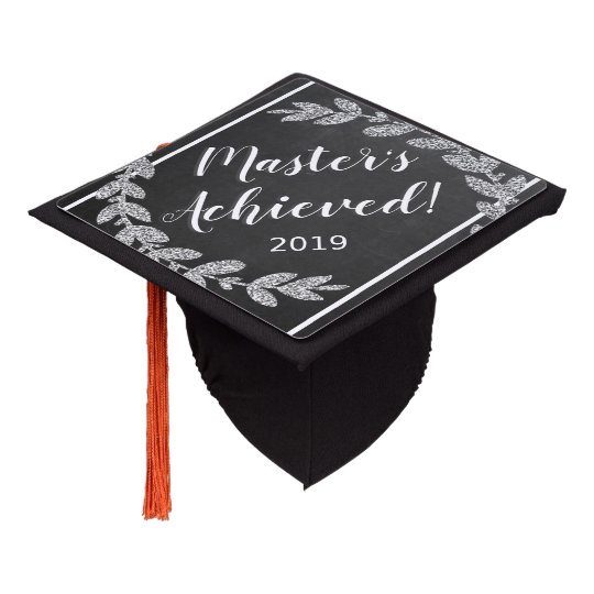 Master's Achieved Class of Adjustable Graduation Cap Topper | Zazzle.com