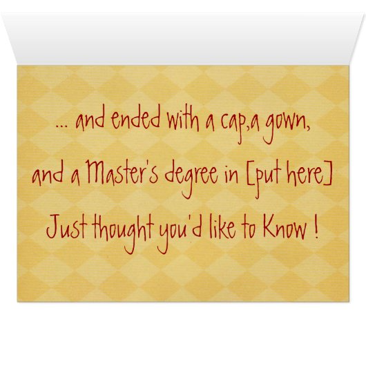 Master's Degree (Inside Horizontal (Bottom))