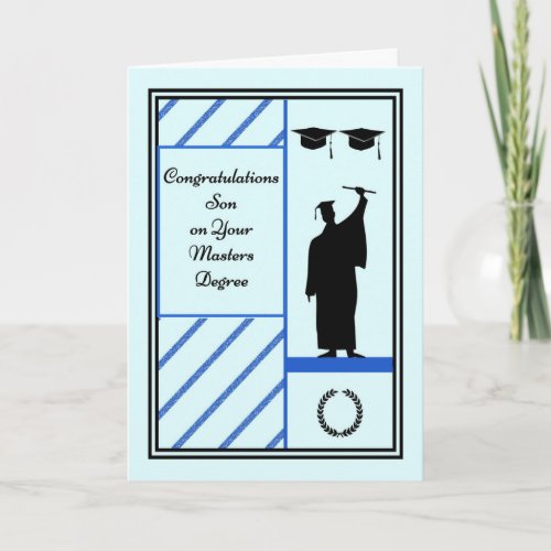 Masters Degree Card for Son Two