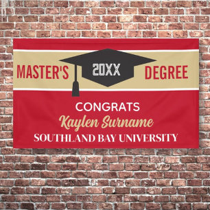 Master's Degree Congrats! CUSTOM Banner