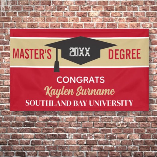 Master's Degree Congrats! CUSTOM Banner (Creator Uploaded)