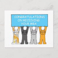 Masters Degree Congratulations Cartoon Cats