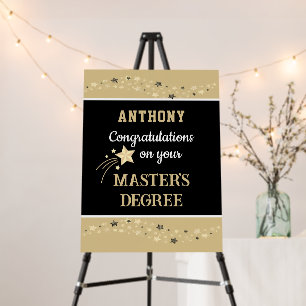 Master's degree CUSTOM congrats Foam Board