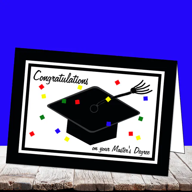 Masters Degree Graduation Card | Zazzle