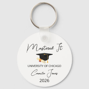 Masters Degree Graduation Gift for Her, Masters De Keychain