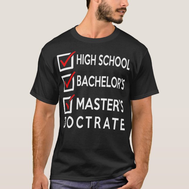 Masters Degree Graduation - Graduate Gift Premium  T-Shirt (Front)