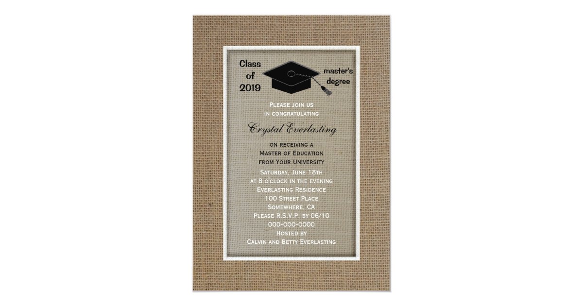 Masters Degree Graduation Invitations 9