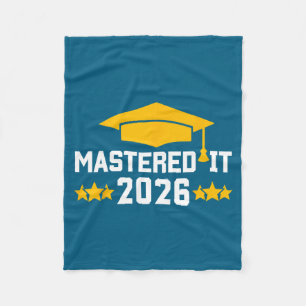 Masters Degree Graduation Mastered It Design Fleece Blanket