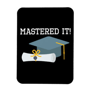 Masters Degree Graduation MBA MSW Grad Gift Magnet