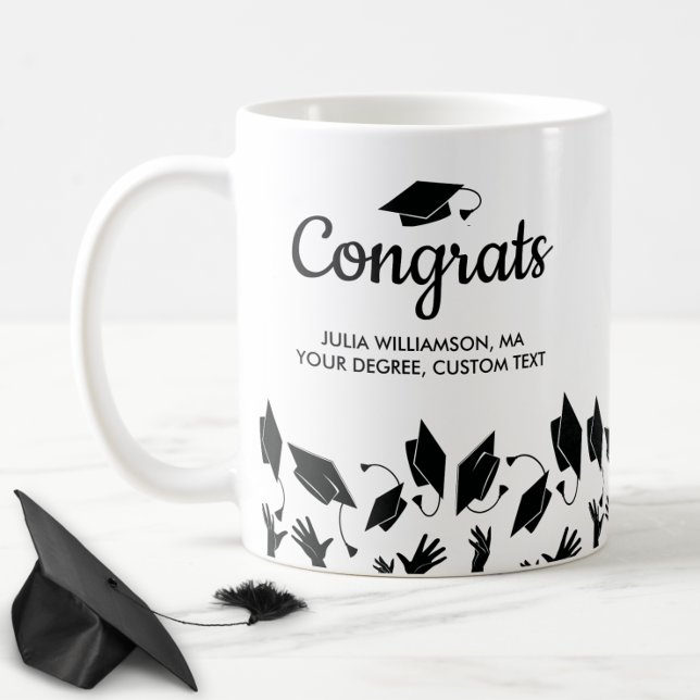 Masters Degree MA MS Graduation Gift Congrats Grad Coffee Mug