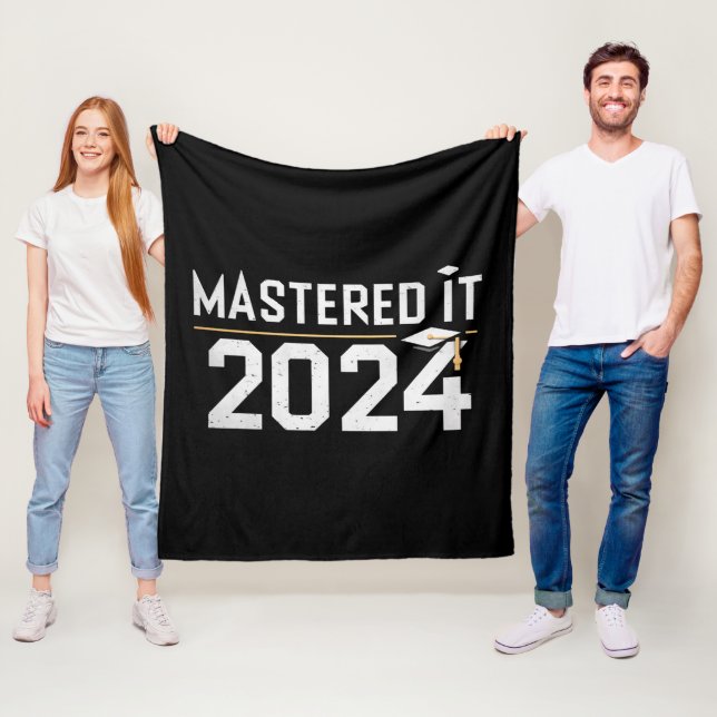 Master's Degree Mastered It 2024 Masters Degree  Fleece Blanket (In Situ)