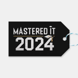 Master's Degree Mastered It 2024 Masters Degree Gift Tags