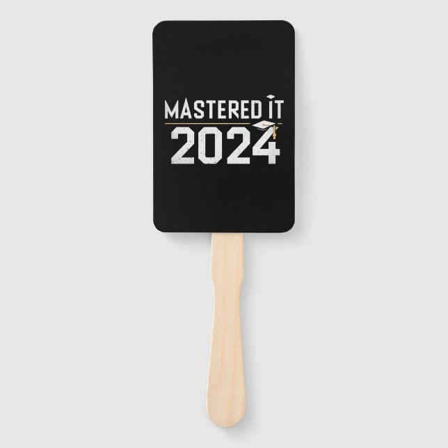 Master's Degree Mastered It 2024 Masters Degree  Hand Fan (Front)