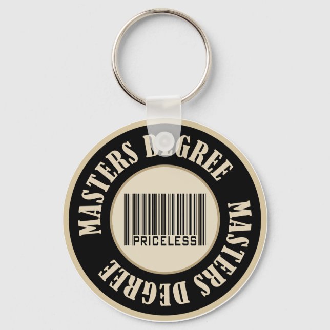 Masters Degree Priceless Keychain (Front)