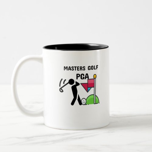 masters golf pga Two_Tone coffee mug