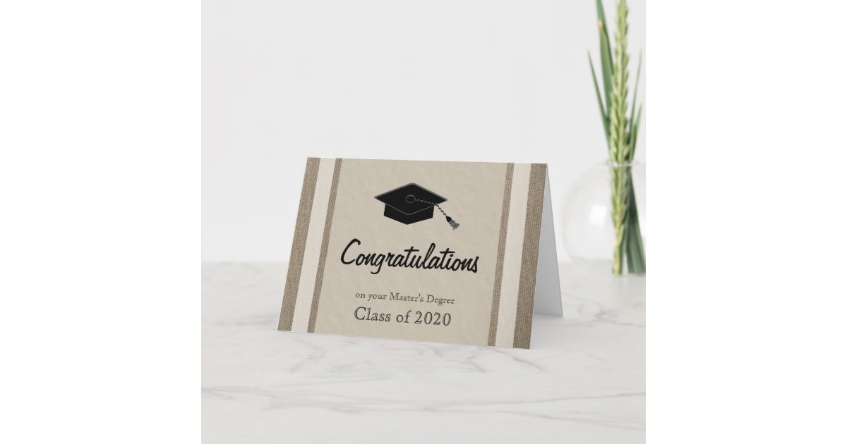 Masters Graduation Card | Zazzle