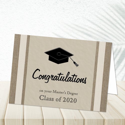 Masters Graduation Card