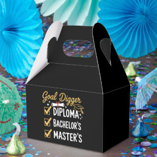 Masters Graduation Goal Digger Mastered It Class  Favor Boxes