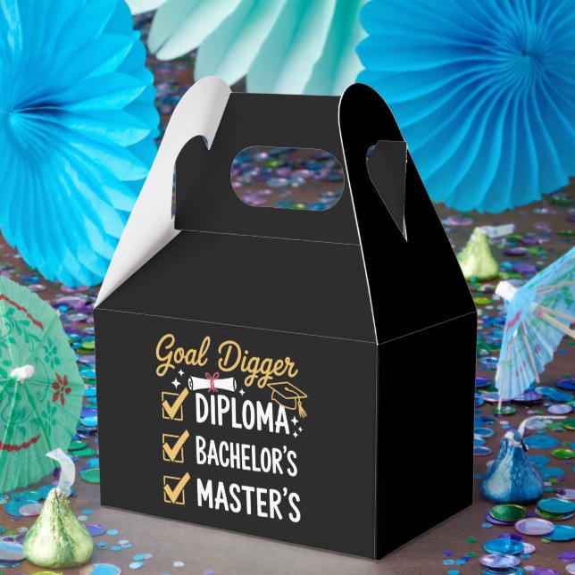 Masters Graduation Goal Digger Mastered It Class  Favor Boxes (Party)