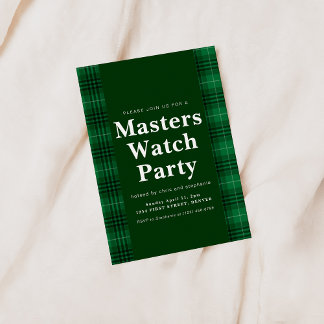 Masters Tournament Golf Watch Party Invitation