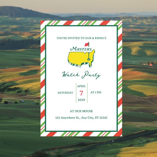 Masters Watch Viewing Party Invitation