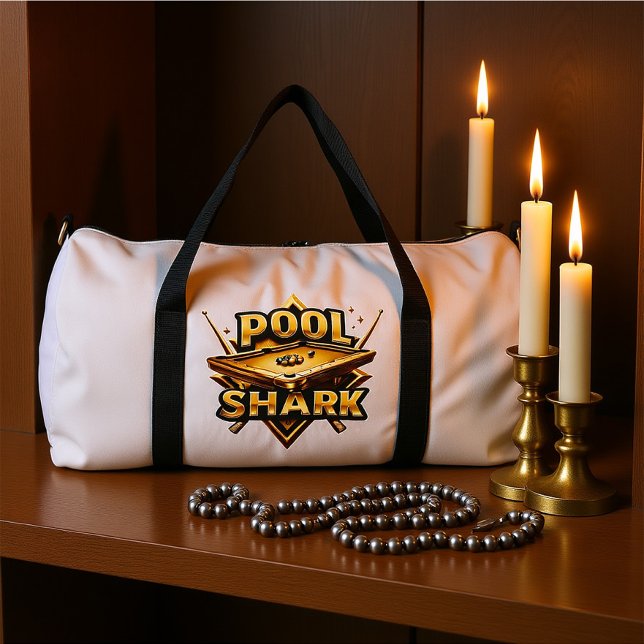 Masterstroke: Pool Shark on Table Duffle Bag (Creator Uploaded)