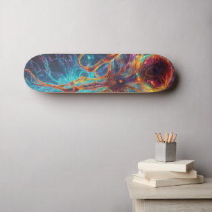 Mastery of Colorful Patterns: Unique Skateboard 