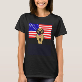 Mastiff American Flag T-Shirt