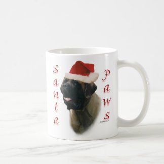 Mastiff (apricot2) Santa Paws Coffee Mug