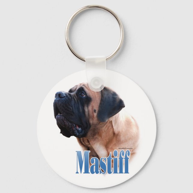 Mastiff (apricot) Name Keychain (Front)