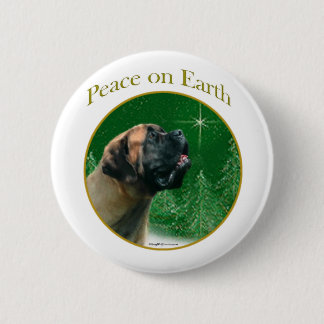 Mastiff (apricot) Peace Button