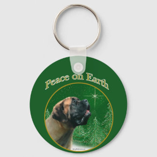 Mastiff (apricot) Peace Keychain