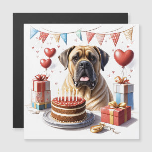 Mastiff at a party