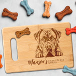 Mastiff Barkuterie Dog Treat Wood Cutting Board